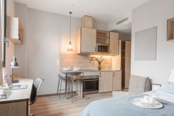 Mobiliario contract en Residencia Bilbao, Alpha Contract