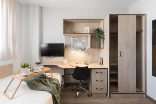 Mobiliario contract en Residencia Sevilla, Alpha Contract
