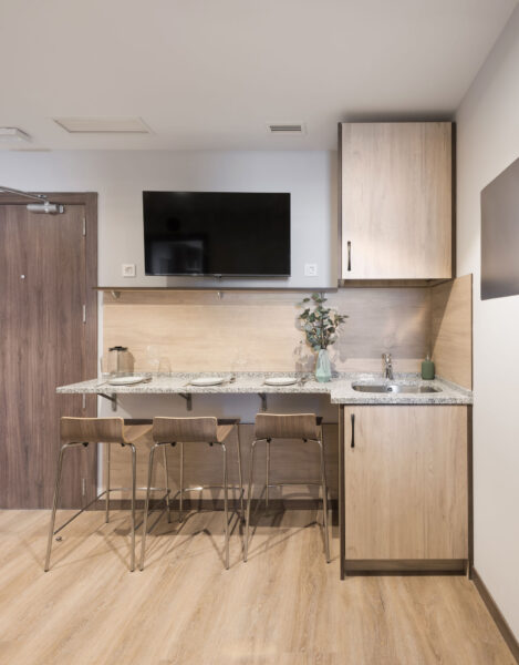 Mobiliario contract en Residencia Sevilla, Alpha Contract