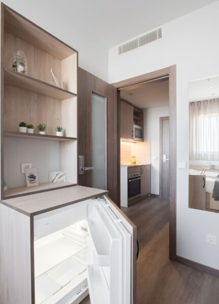 Mobiliario contract en Residencia Sevilla, Alpha Contract