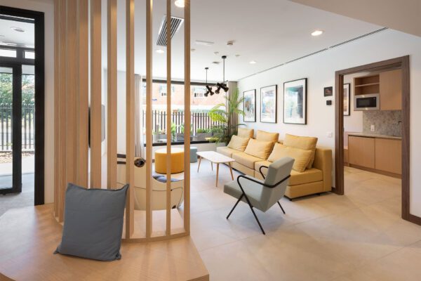 Mobiliario contract en Residencia de Estudiantes Vicálvaro - Alpha Contract