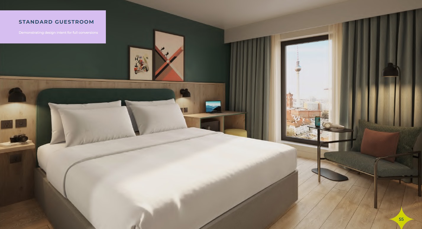 Mobiliario contract para hoteles en el hotel Spark by Hilton. Madrid